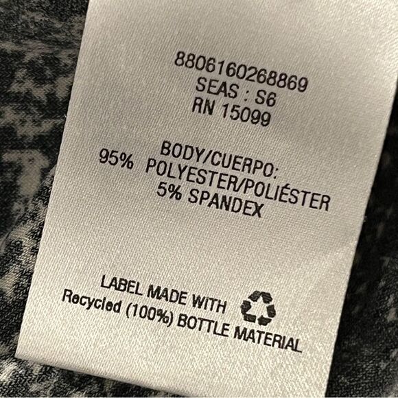 Covington Black and White Long Sleeve fake wrap Dress size extra large - Picture 12 of 14